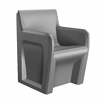 Arm Chair Floor Mount Gray w/Door