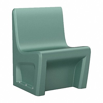 Armless Chair Floor Mount Aqua w/Door