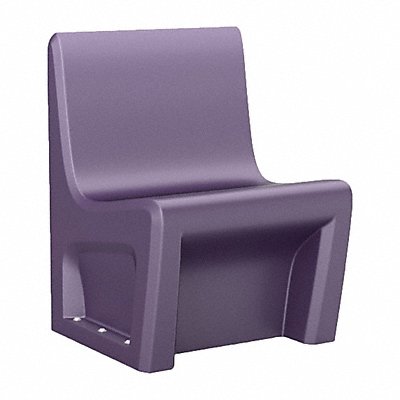 Armless Chair Floor Mount Indigo