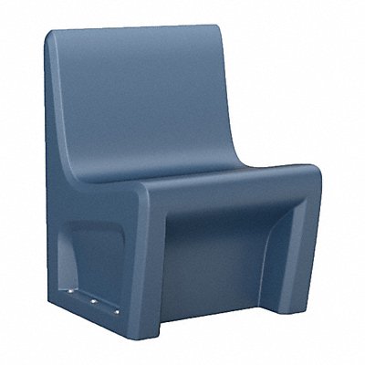 Armless Chair Floor Mount Midnight Blue