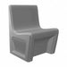 Armless Chair Floor Mount Gray w/Door