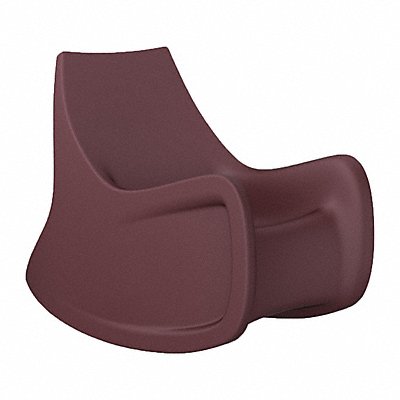 Radial Rocker Arm Chair Burgundy