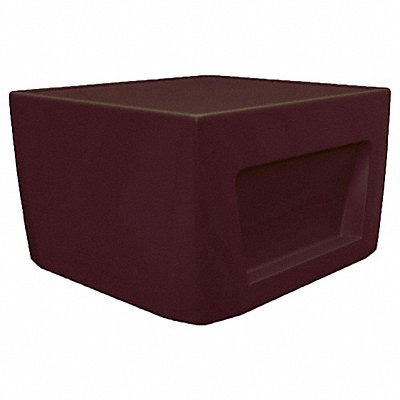 Endurance End Table Burgundy w/Sand Door