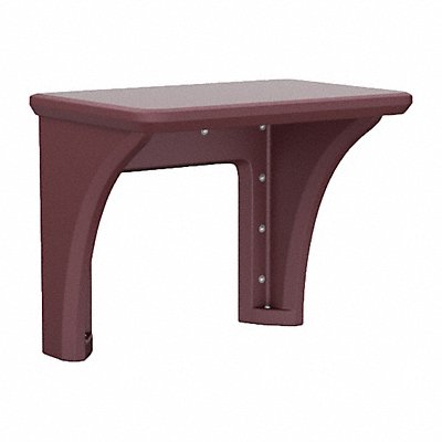 Desk Plastic Wall Mount Burgundy