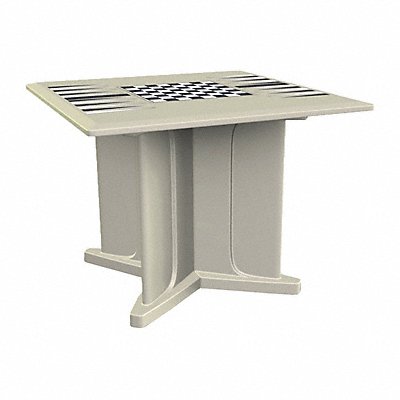 Table 42 Square Stone Gray Game Top