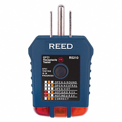 Receptacle Tester 110 to 125V AC No Disp