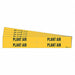 Pipe Marker Adhesive 1-1/8 H 7 W PK5