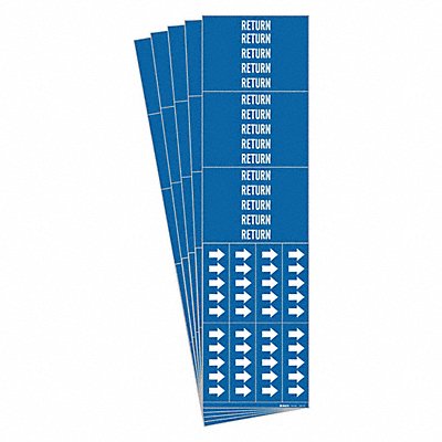 Pipe Marker Adhesive 2-1/4 H 2-3/4 W PK5