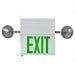 Exit Sign LED Green Letter Color 3 Faces