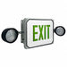 Exit Sign LED Green Letter Color 1 Face