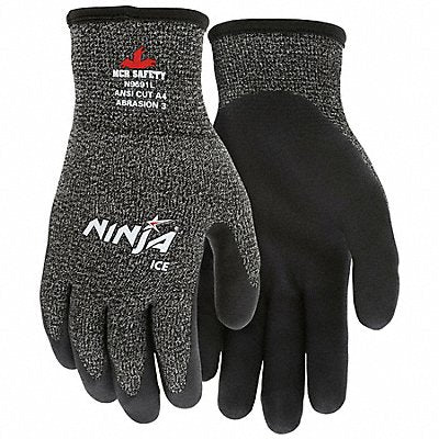 Gloves Glass/Synthetic Black/White S PR