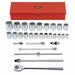 Socket Set Chrome 3/4 in Drive Size