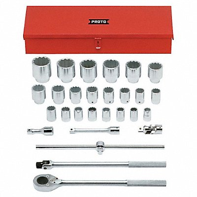 Socket Set Chrome 3/4 in Drive Size