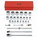 Socket Set Chrome 3/4 in Drive Size