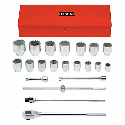 Socket Set Chrome 1 in Drive Size