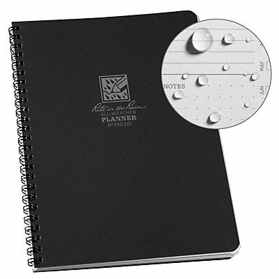 All Weather Notebook Black Polydura