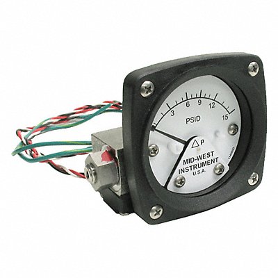 K4584 Differential Pressure Gauge and Switch