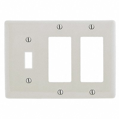 Rocker Wall Plate Brown 3 Gangs Standard