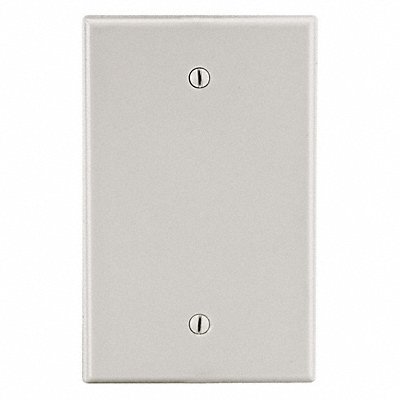 Blank Wall Plate Brown 1 Gang Mid Size