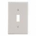 Toggle Switch Wall Plate Brown 1 Gang