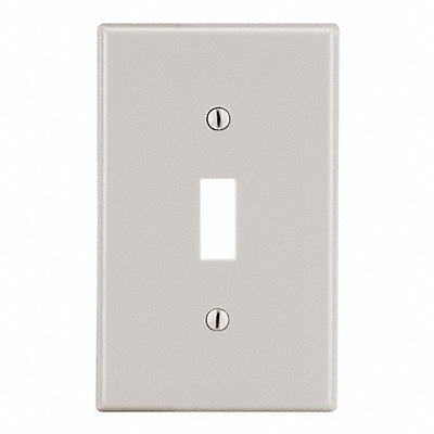 Rocker Wall Plate Light Alm 1Gang Toggle