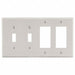 Blank Wall Plate Brown 4 Gangs Standard