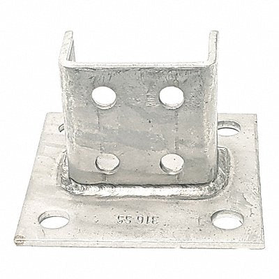 Strut Channel Fitting Silver 1/4 