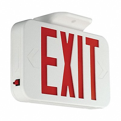 LED Lighted Exit Sign Blk Plastic 7-1/5 