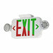 LED Lighted Exit Sign Wht Plastic 7-1/5 