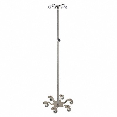 Stainless Steel IV Stand 6 Leg