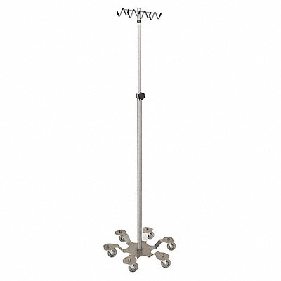 Stainless Steel IV Stand 6 Leg