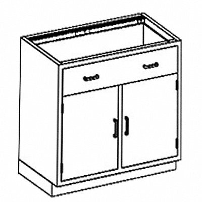 Base Cabinet Drawer (2) Compartments