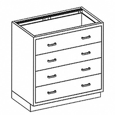 Base Cabinet (4) Equal Drawers