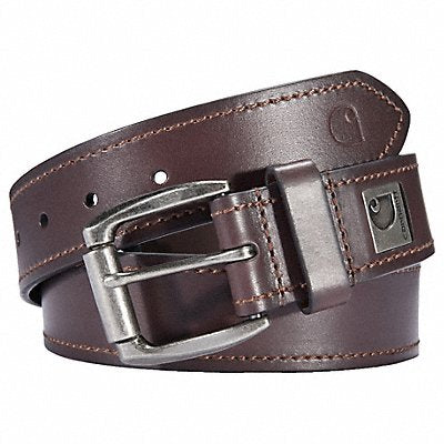 Roller Buckle Belt Brown 40 L 1-1/2 W