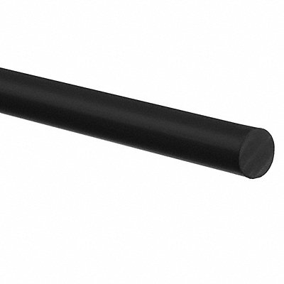 K4779 PU Rubber Rod 7/8 in x 6 in 60A Black