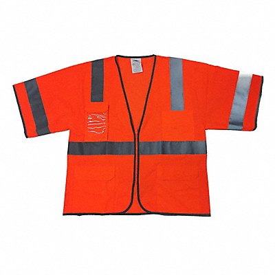 High Visibility Vest Orange/Red 4XL