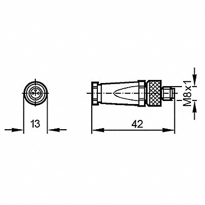 Wireable M8 connector