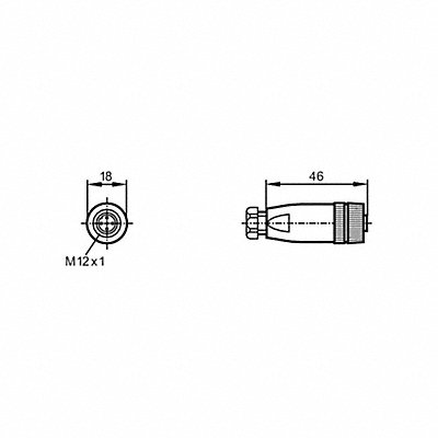 Wireable M12 connector