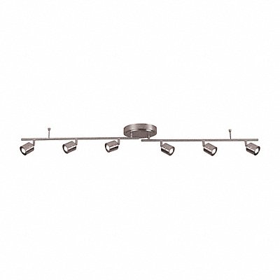 Core 6 Light LED Fixed Rail Nickel