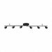 Core 6 Light LED Fixed Rail Black