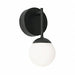 Pearl 1 Light LED Sconce Black 4in