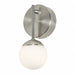 Pearl1LightLEDSconce SatinNickel 4in