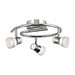 Gage 3 Light Rnd LED Fixed Rail Chrome