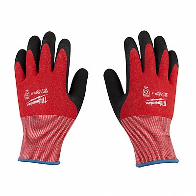 Knit Gloves Latex Black S