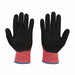 Knit Gloves Latex Black 2XL