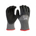 Knit Gloves Latex Black S