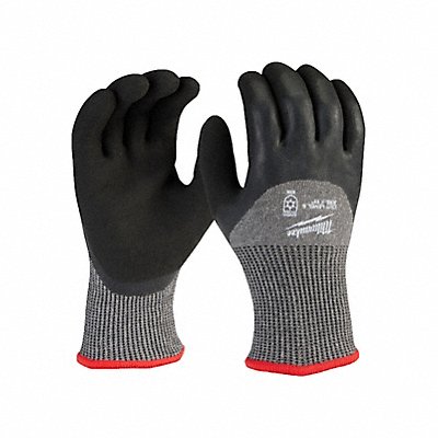 Knit Gloves Latex Black 2XL