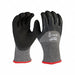 Knit Gloves Latex Black 2XL