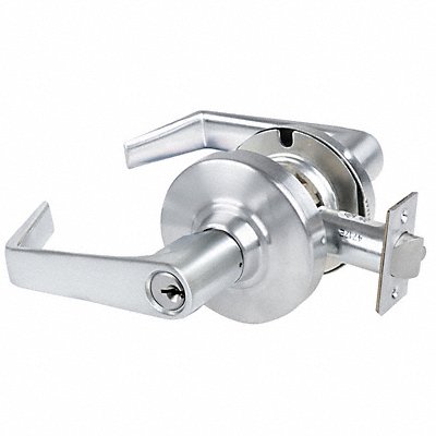 Sat Lever Classroom Lock Satin Chrome