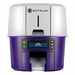 ID Card Printer Gray/Purple Single-Sided